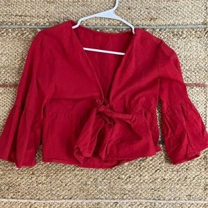 Lovely red crop top